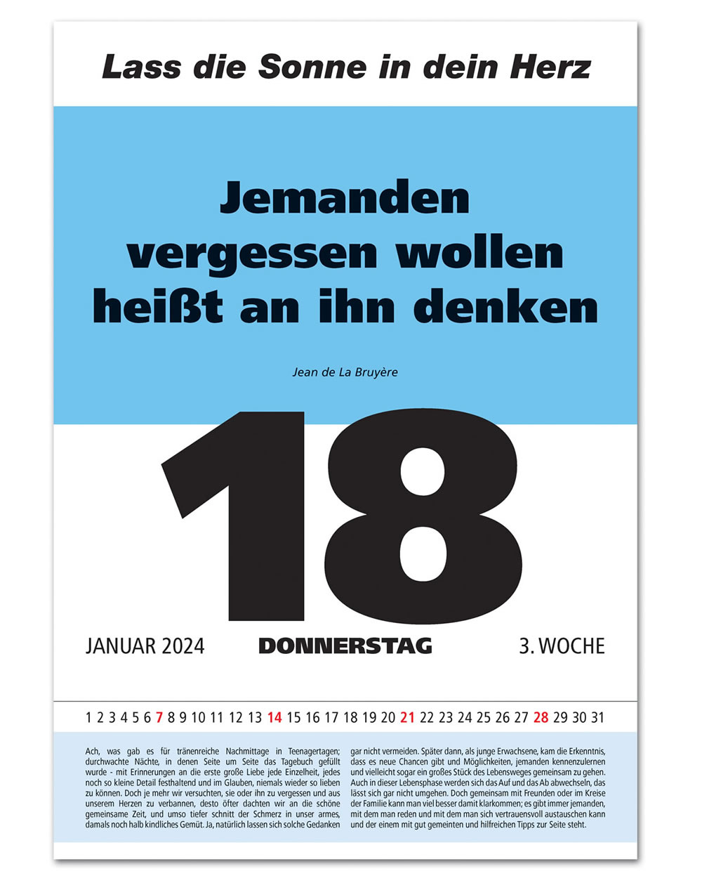 IMPULS-Tagesspruch Kalender 2024* -  Abverkauf